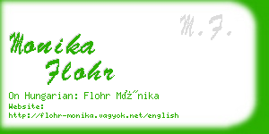 monika flohr business card